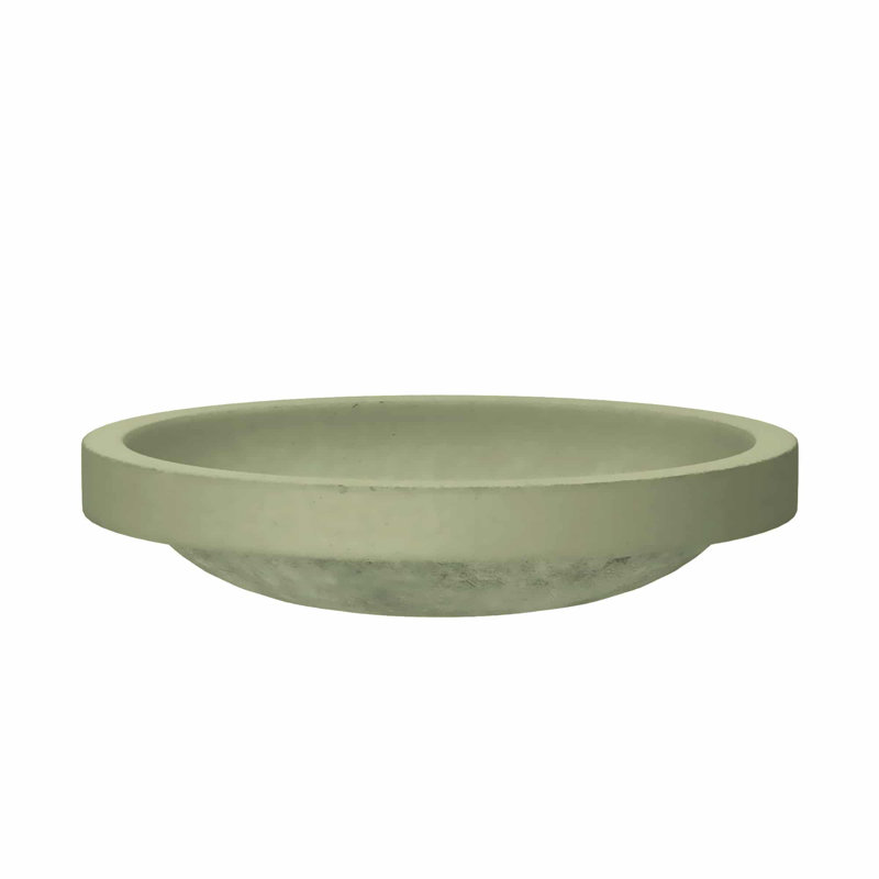 Tolosa Stone Handmade Oval Drop-in Bathroom Sink, Sage