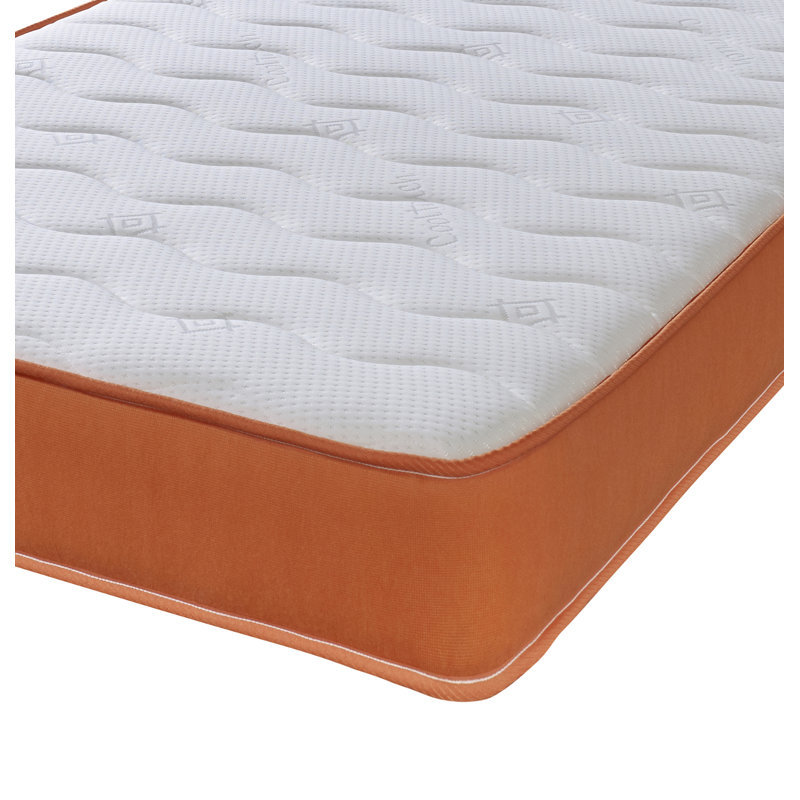 Bolduc Starlights Orange Memory Spring  Open Coil Mattress, Small Double (4')