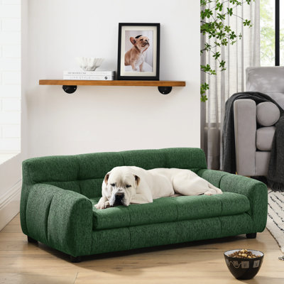 Large Dog With Breathable Linen - Dark Grey And Stable Modern Pet For Medium Dogs Comfortable