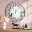 Glass Mirrored Wall Clock Glass Silver Accent Clock-772561712