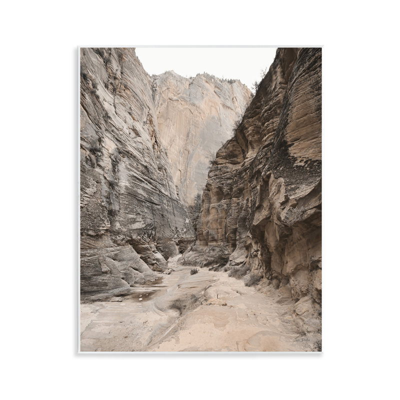 Looming Sandy Cliffs Wall Plaque Art by Lori Deiter
