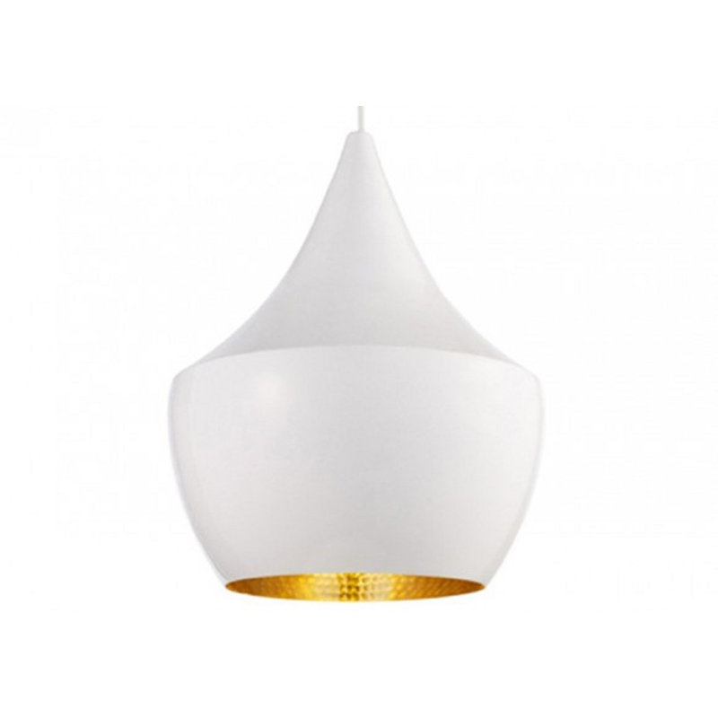 Luminaire suspendu 1 lumières scolaire single Akiva, blanc