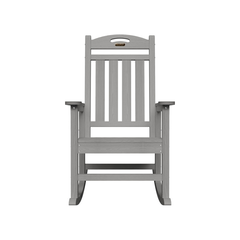 Chaise berçante pour foyer en PEHD, Dark Grey