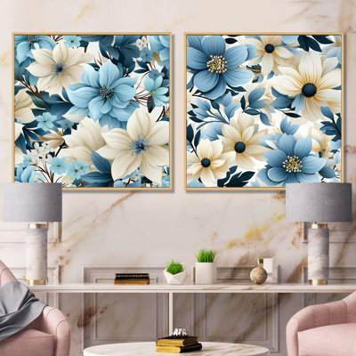 Eline - Floral Canvas Prints Set Of 2