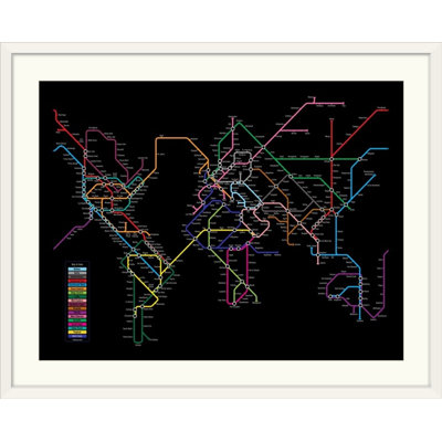 «World Metro Map» par Bellen, impression