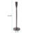 Asher Sculpted Cast Aluminum Candlestick in Ebony- Tall-1015736827