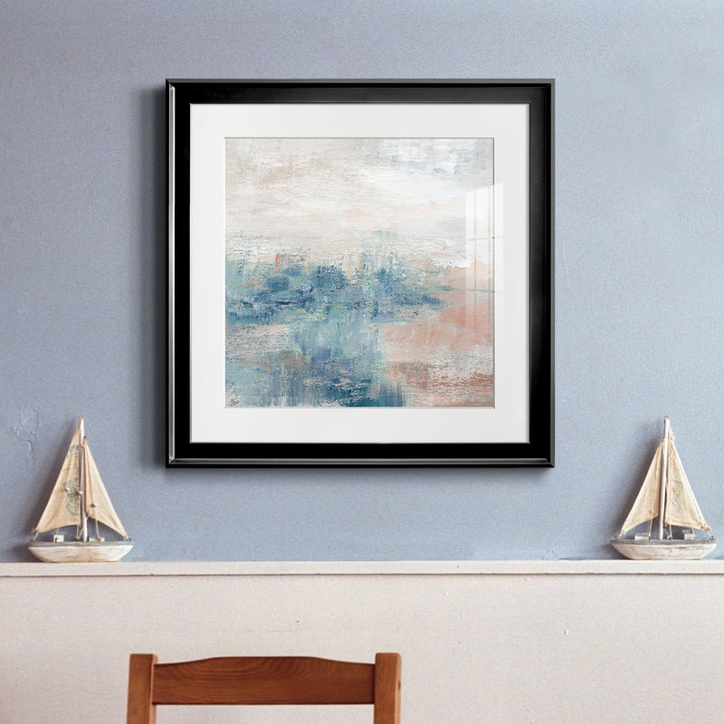 Tortue de mer nage I - cadre photo, reproduction d'art sur papier, Papier encadré noir, H 17,5 po x l 17,5 po x P 1,5 po