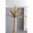 D16x31" Maple Leaf Lamp, with Marble Base, Gold (Lampshade Assembly Required)