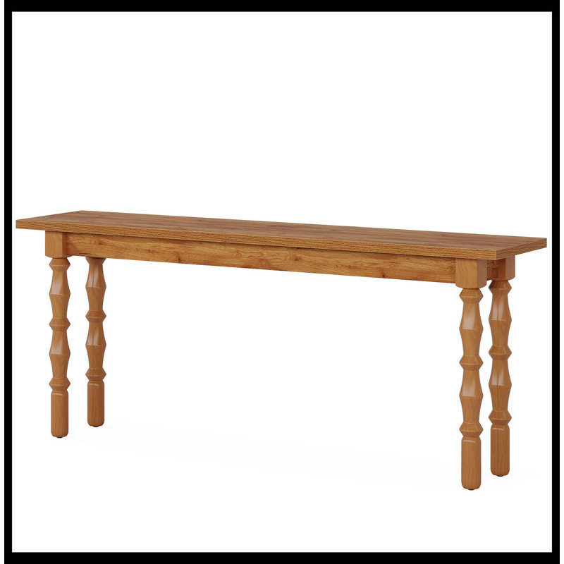 70.9" Console Table, Wood Sofa Table Behind Couch