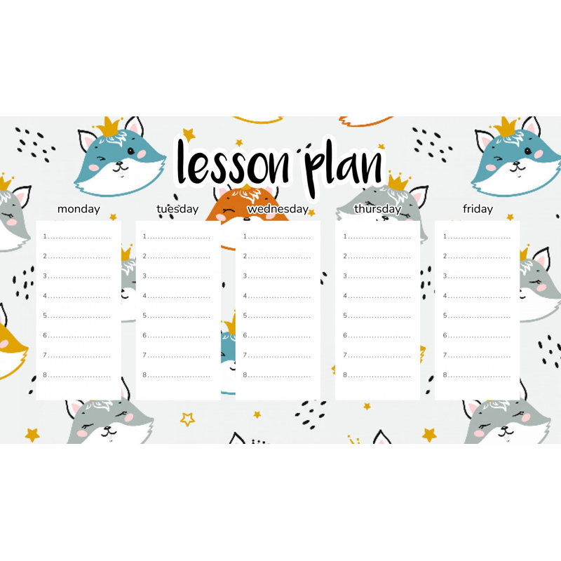 Magnetic Lesson Plan Kitten Faces