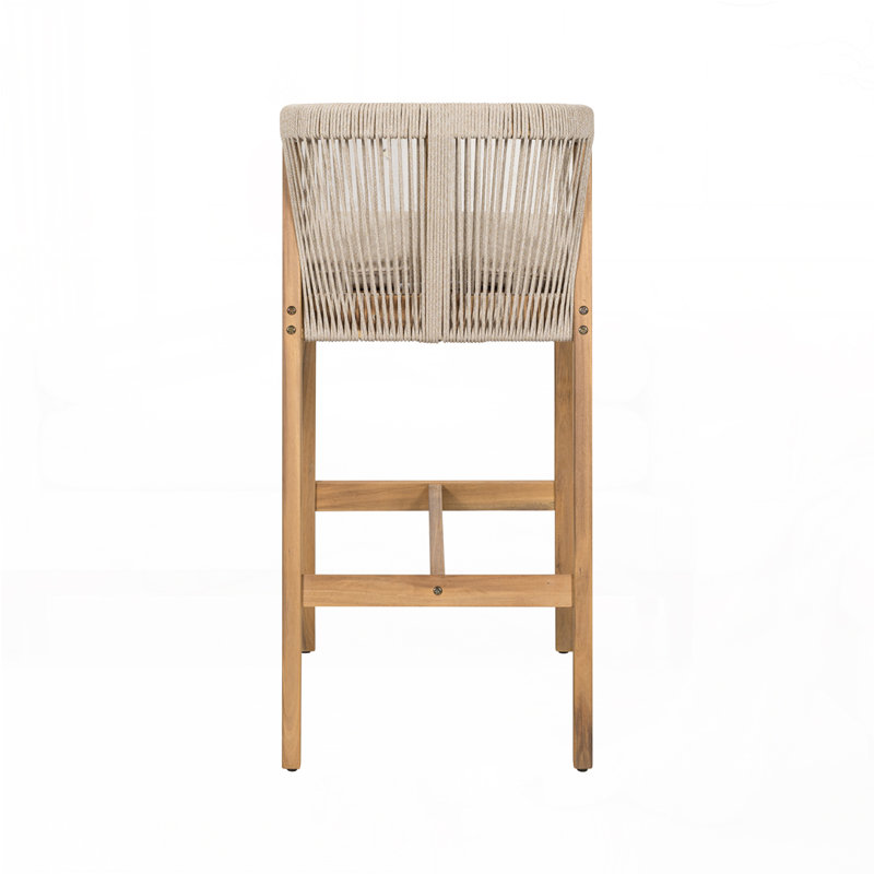 Outdoor Wood Barstool