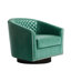 75.2Cm Wide Tufted Swivel Barrel Chair-1989487591