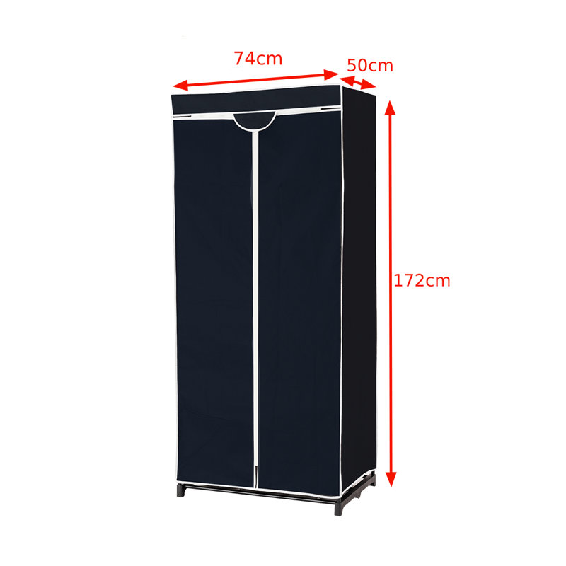 Chailyn 74cm Rolling Portable Wardrobe