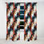 Enchanted - Motif de marbre blanc et bleu - Rideau occultant en marbre abstrait - 1 panneaux-107538899