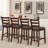 Japhet Upholstered Counter Stool with Solid Wood Frame-619348141
