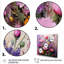 Rose et mauve élégant bouquet de fleurs - Art mural fleurs-897163539