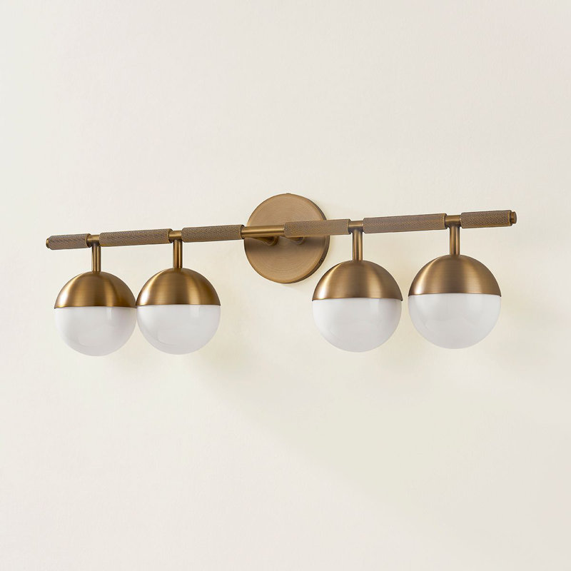 Enson 4 Light Bath and Vanity, Patina Brass