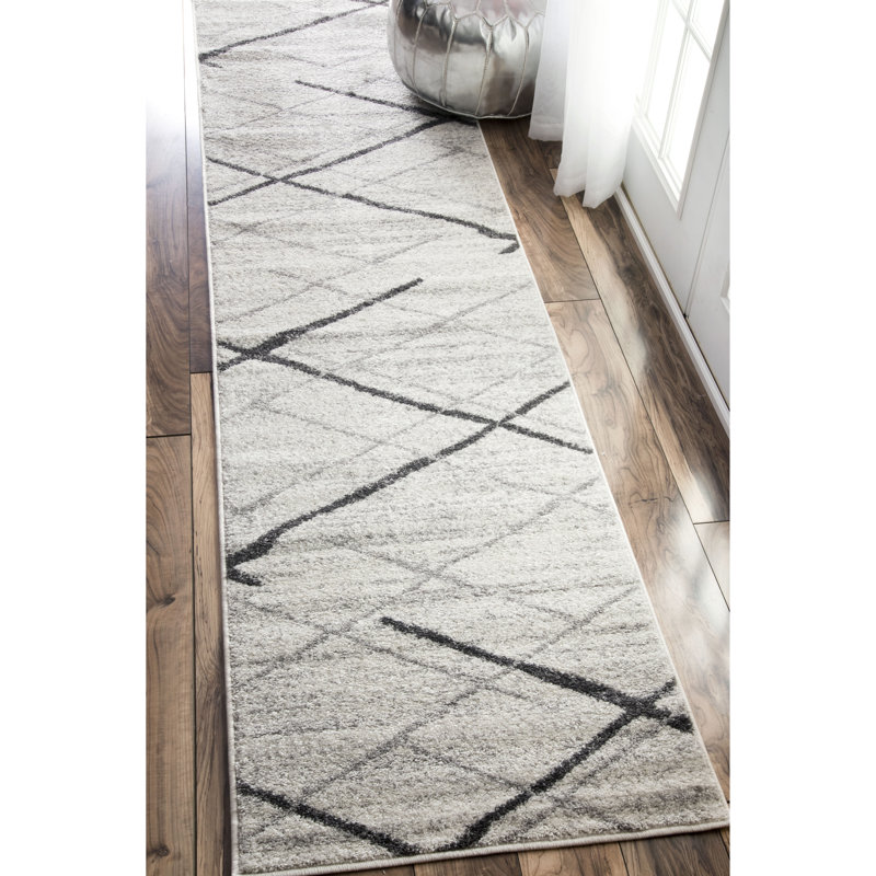 Rogin Geometric Area Rug, Runner 74 x 287cm