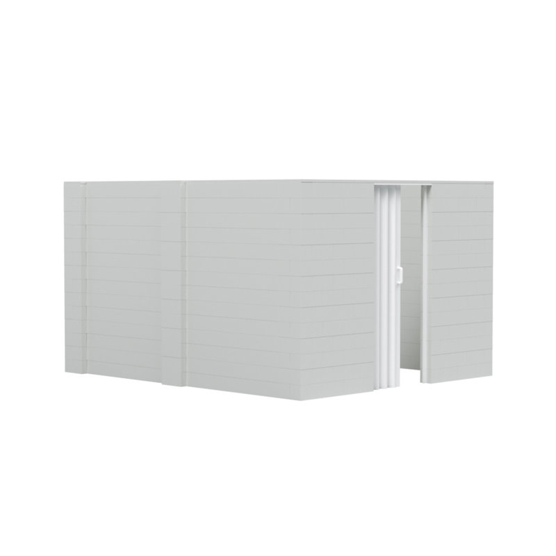 Ensemble de chambre en U Everblock, H 84 po x l 72 po x P 72 po, Blanc