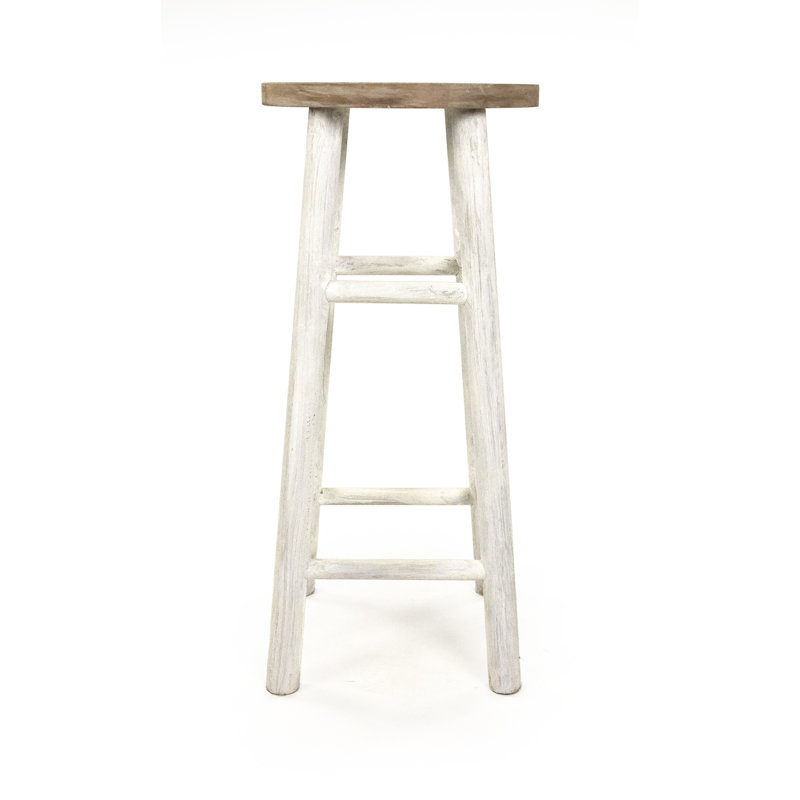 Backless Wooden Stool