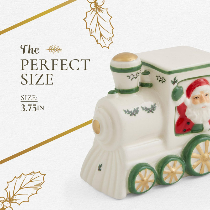 Spode Christmas Tree Village Train Engine 3.75"
