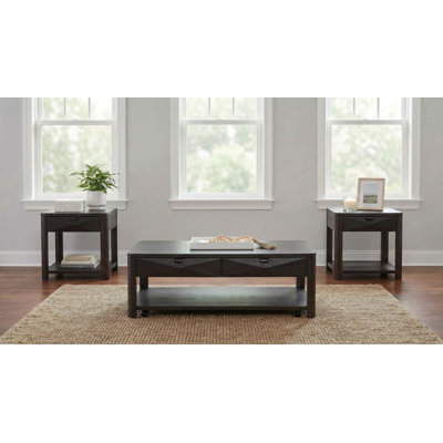 Ensemble de 3 tables basses avec rangement Marcelo