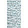 Global Recycled Standard Bubbles Hand-Woven Textural Loop Pile Recycled Rug Lagoon Blue