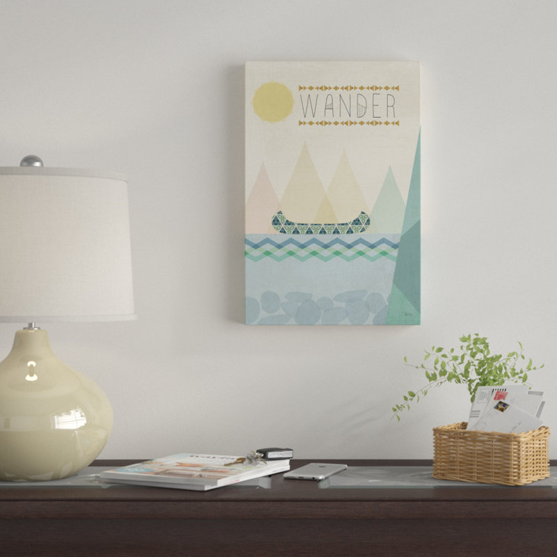 «Outdoor Geo III» sur toile, H 18 po x l 12 po x P 1,5 po, Pas de tapis, Toile tendue