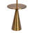 Celestial Modern Floor Lamp With Brass Accent Table With Large White Shade