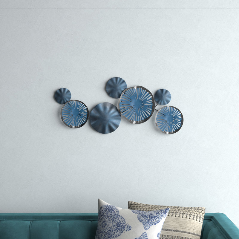Accessoire mural en métal peint à la main 31,1 po x 13,8 po | 100% métal, épaisseur: 0,03 pouce | Variations de couleurs uniques, parfaites pour la décoration intérieure et les intérieurs modernes, design durable et élégant