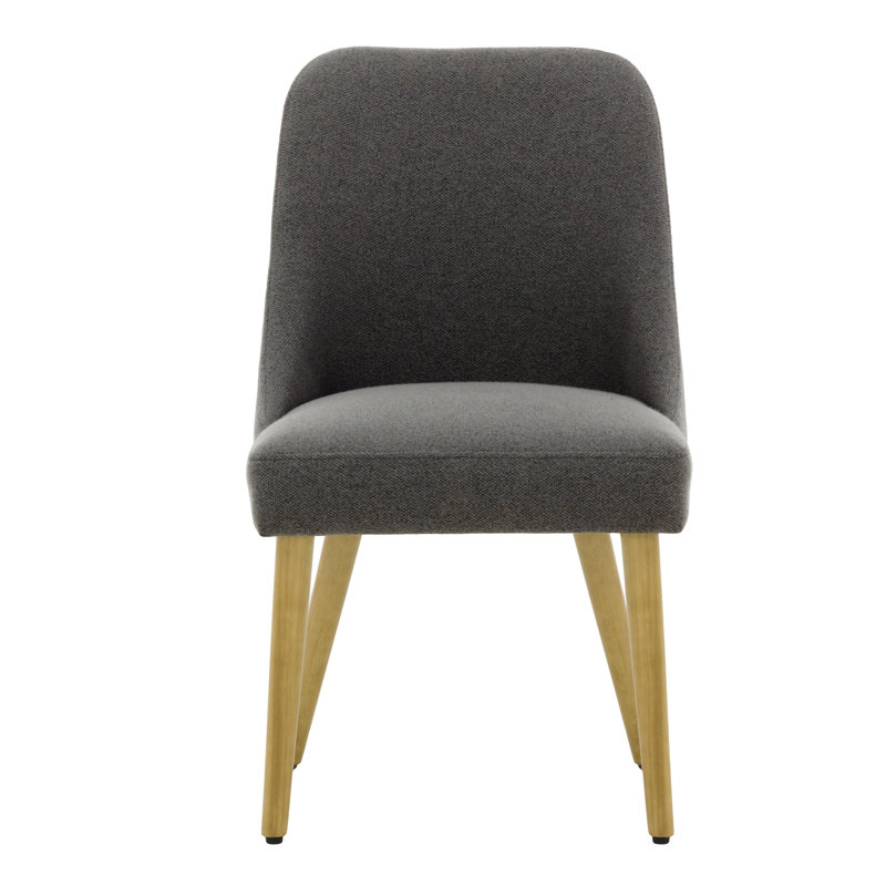 Lexi 48cm H Velvet Upholstered Side Chair, Dark Grey