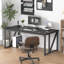 Bureau d'ordinateur avec bureau plus épais, bureau pour bureau personnel, noir | Idée de cadeau-1594264794