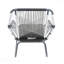 Fauteuil de patio club Milan