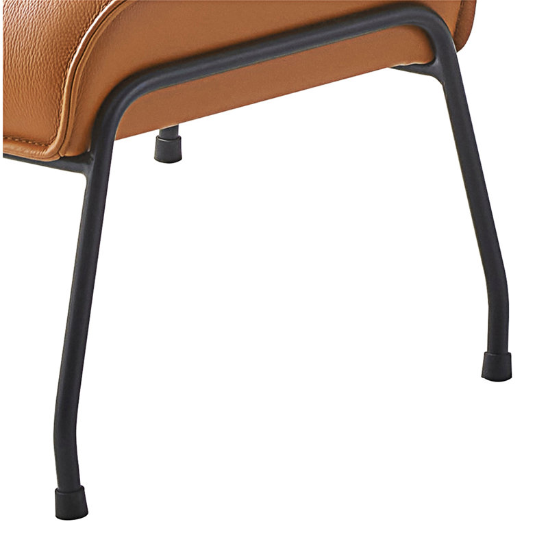 Chaise d'appoint rembourrée avec repose-pieds, Grès