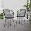 CHAISE, 2PCS avec 2 coussins, gris