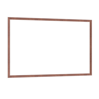 60"X40" Modern Rectangle Bathroom Mirror With Walnut Aluminum Frame, All - Round View, Suitable For Multiple Rooms, Easy To Install Extra Large Wall Frame Bathroom, Living Room, Bedroom, Vertical Or