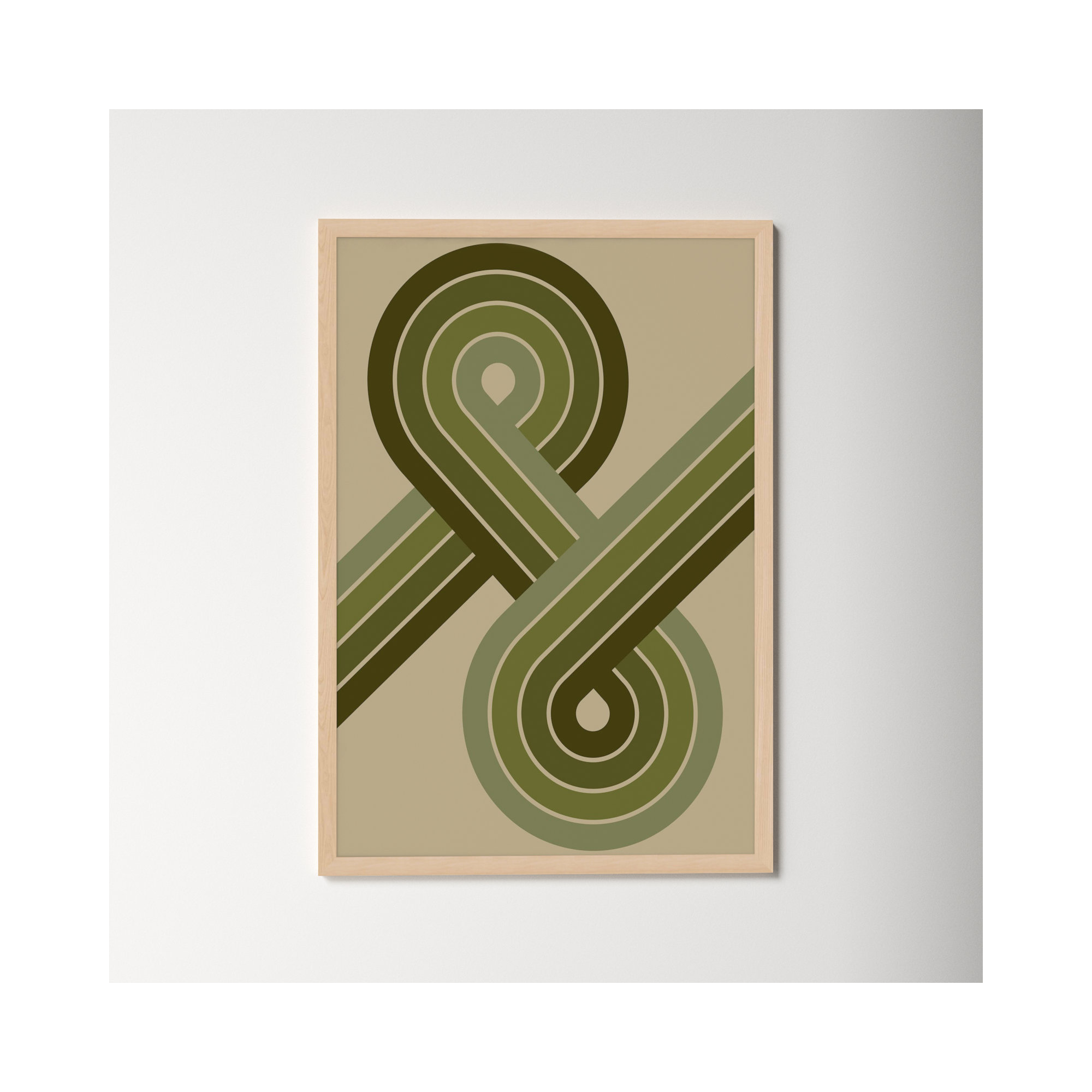 Jazz Swing by Jacques Pilon, 50" H x 40" W, Brown Framed