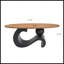 Ensemble de 2 tables basses gigognes noires-234684408
