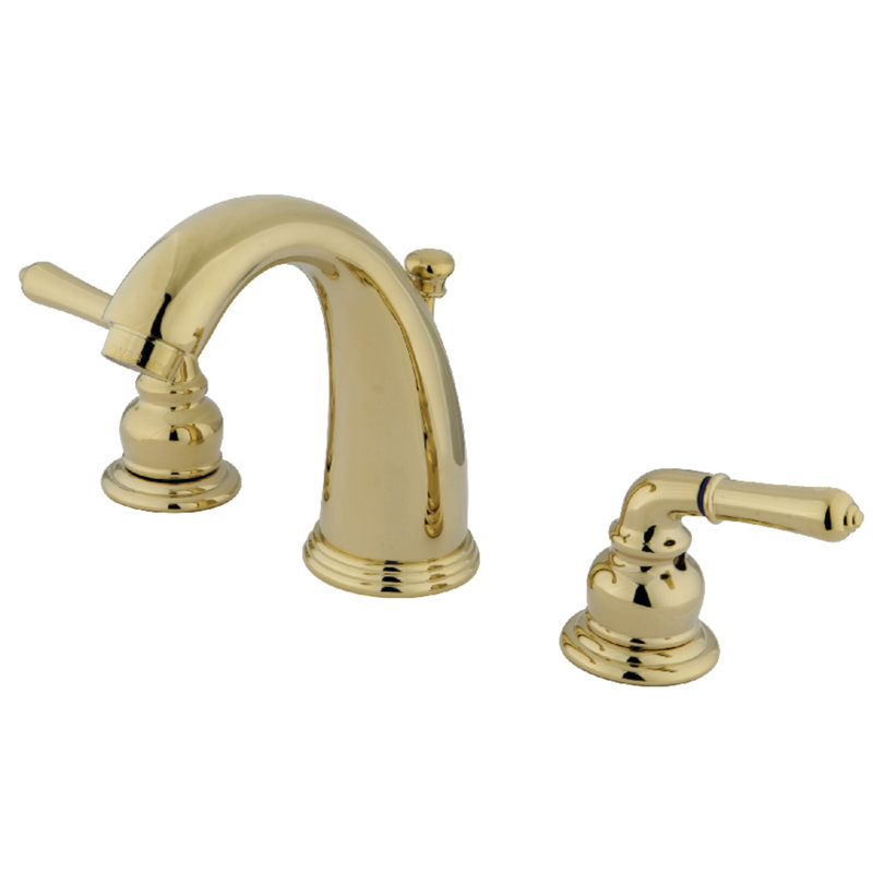 Robinet de salle de bain espacé Kingston, Laiton poli