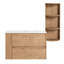 Meuble-lavabo mural polyvalent avec lavabo et options de rangement-966927806
