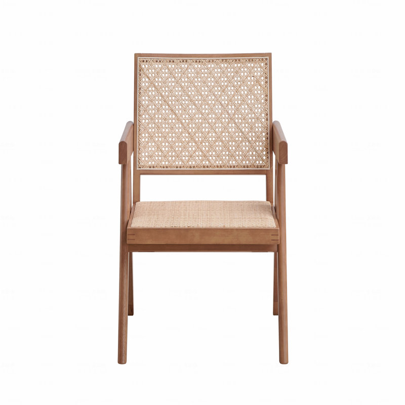 Chaise d'appoint en rotin et finition naturelle