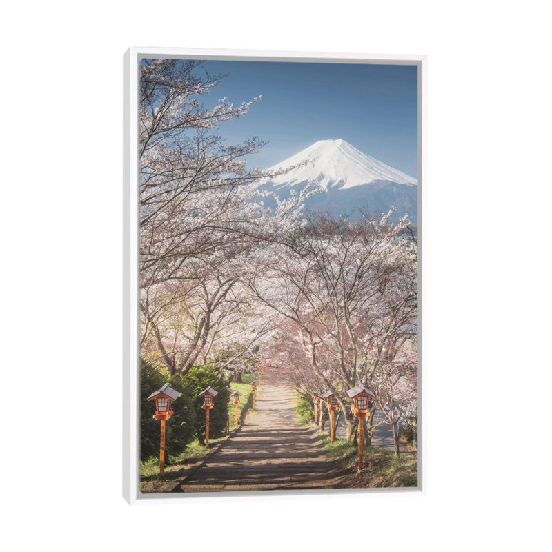 Spring In Japan I by Daniel Kordan - Print on Canvas, 101.6 cm H x 66.04 cm W, White Framed
