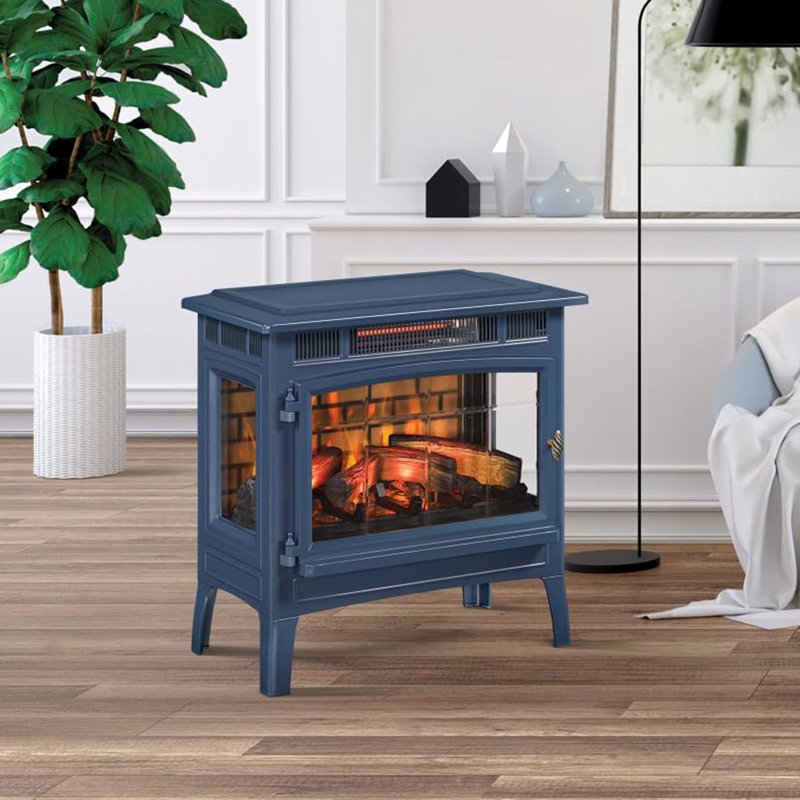 Poêle électrique Duraflame, Bleu marine