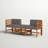Acacia Patio Sofa with Cushions and Ottoman-1000791903-977936984