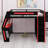 Gamer Loft Bed Frame with Desk, Smart RGB Lighting System, USB Charging, Storage Shelves and Safety Staircase-1883289688