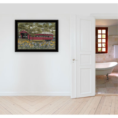 Art mural encadré «Pottersburg Bridge», impression encadrée pour décoration de salon, de chambre à coucher et de maison de campagne par Billy Jacobs