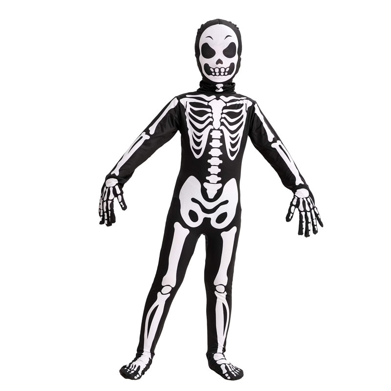 Déguisement de garçon squelette d'Halloween M, M