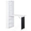 Bureau de bureau mural pliable avec tableau noir et tablette latérale-2062724421