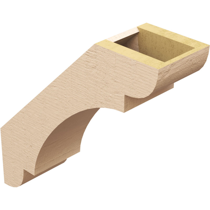 Attelle de genou olympique en cèdre brut TimneThane, H 16 po x l 5 po x P 16 po