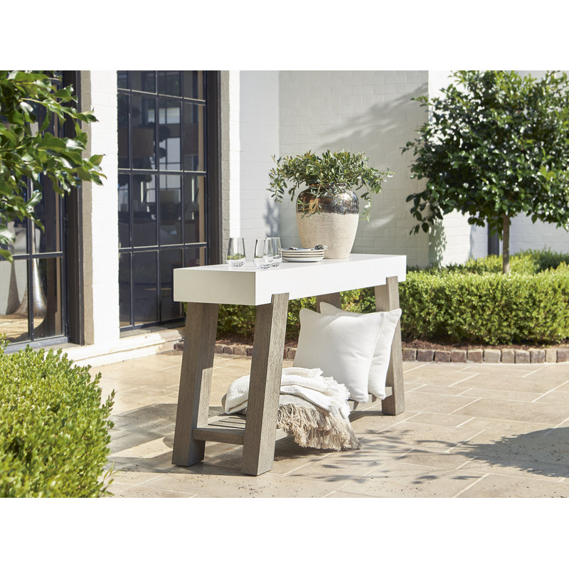 Rochelle Transitional 68'' White Rectangular Console Table with Storage